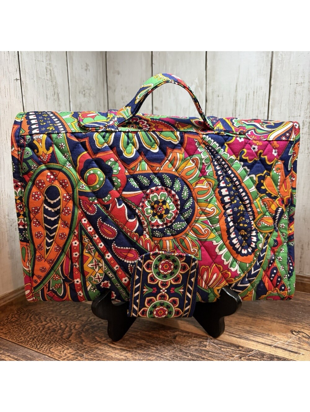 Vera Bradley Changing Pad Clutch Venetian Paisley Retired Baby Diaper Mat New